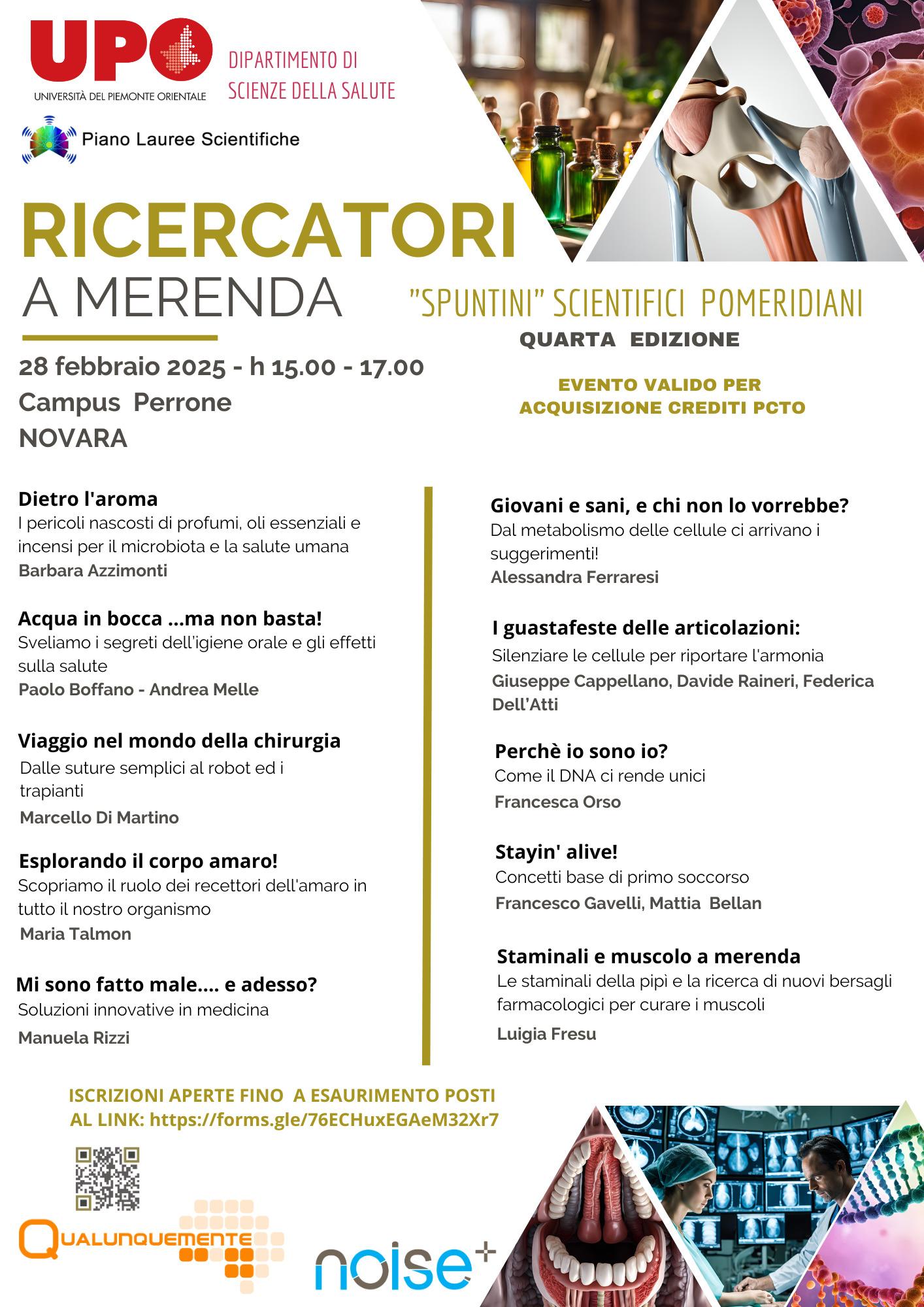 Ricercatori a merenda